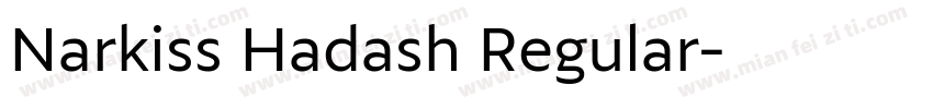 Narkiss Hadash Regular字体转换